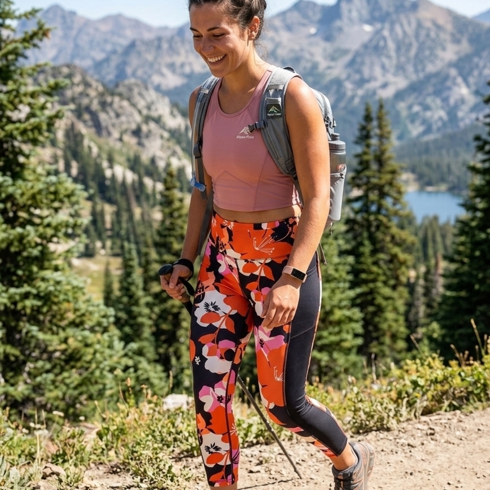 NWT LuLaRoe Rise Brave High Waisted Floral Pocket Leggings - XL